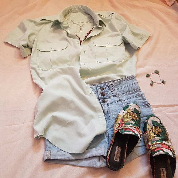 logistik unicorp Tops - Oversized Uniform Style Button Down